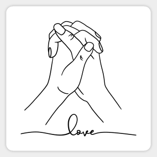 Love Hand Gesture, Couple, Relationship Sticker